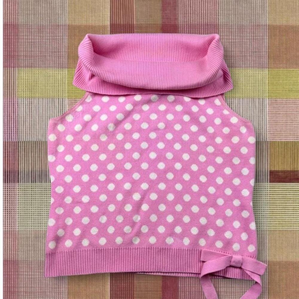 Vintage 2000’s Coquette Polka-dot Top